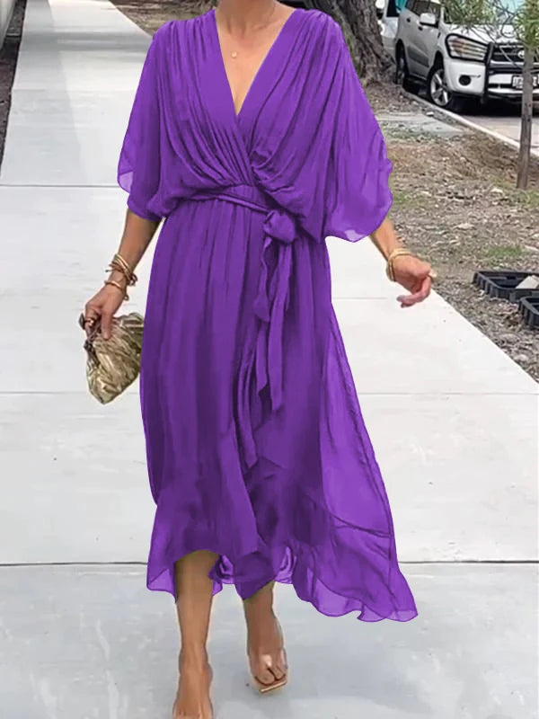Elegant V-Neck Dress