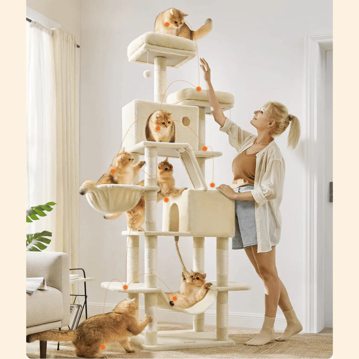 PurrPlay™ 2 Metres Plush Cat Activity Tree