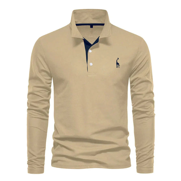 Bastian – Long Sleeve Polo for men
