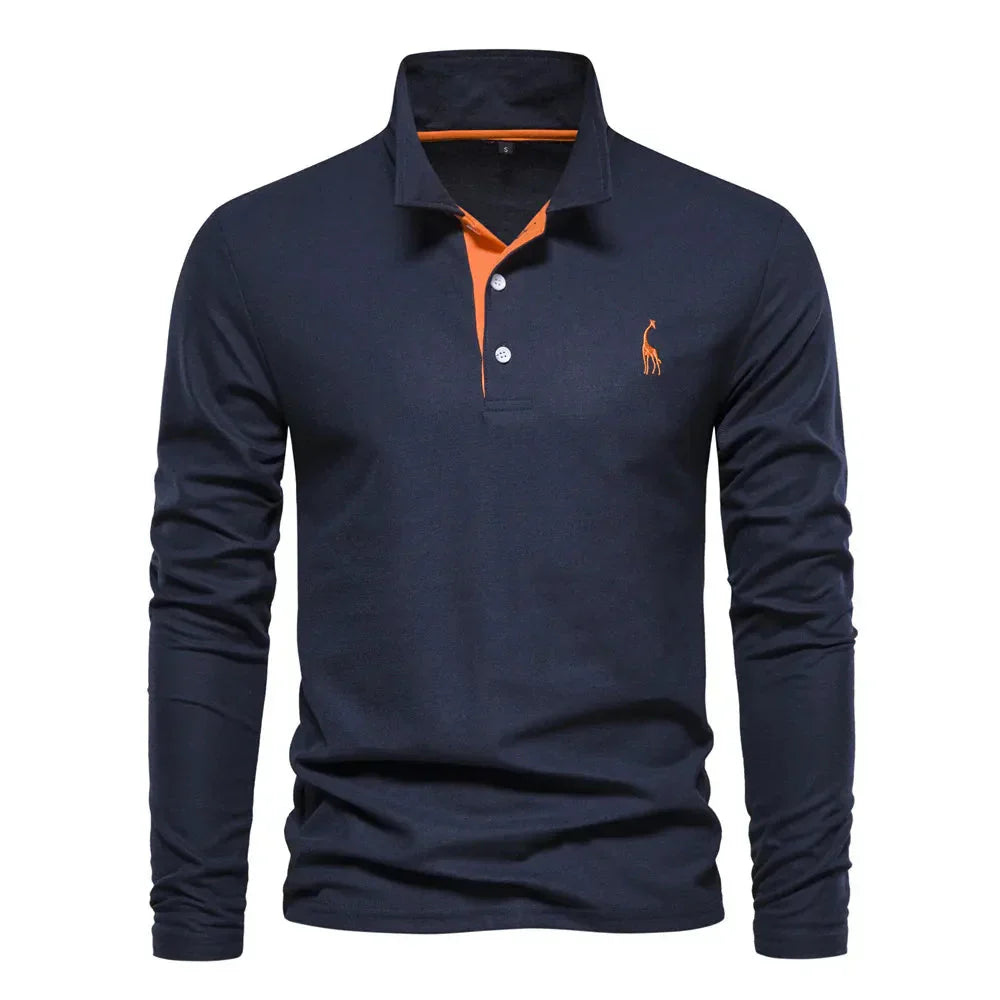 Bastian – Long Sleeve Polo for men